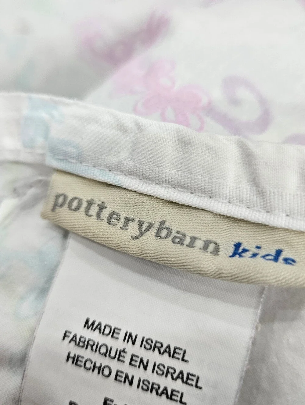 POTTERY BARN KIDS Bailey Mermaid Full Flat Sheet Organic Cotton 2015 Pastels